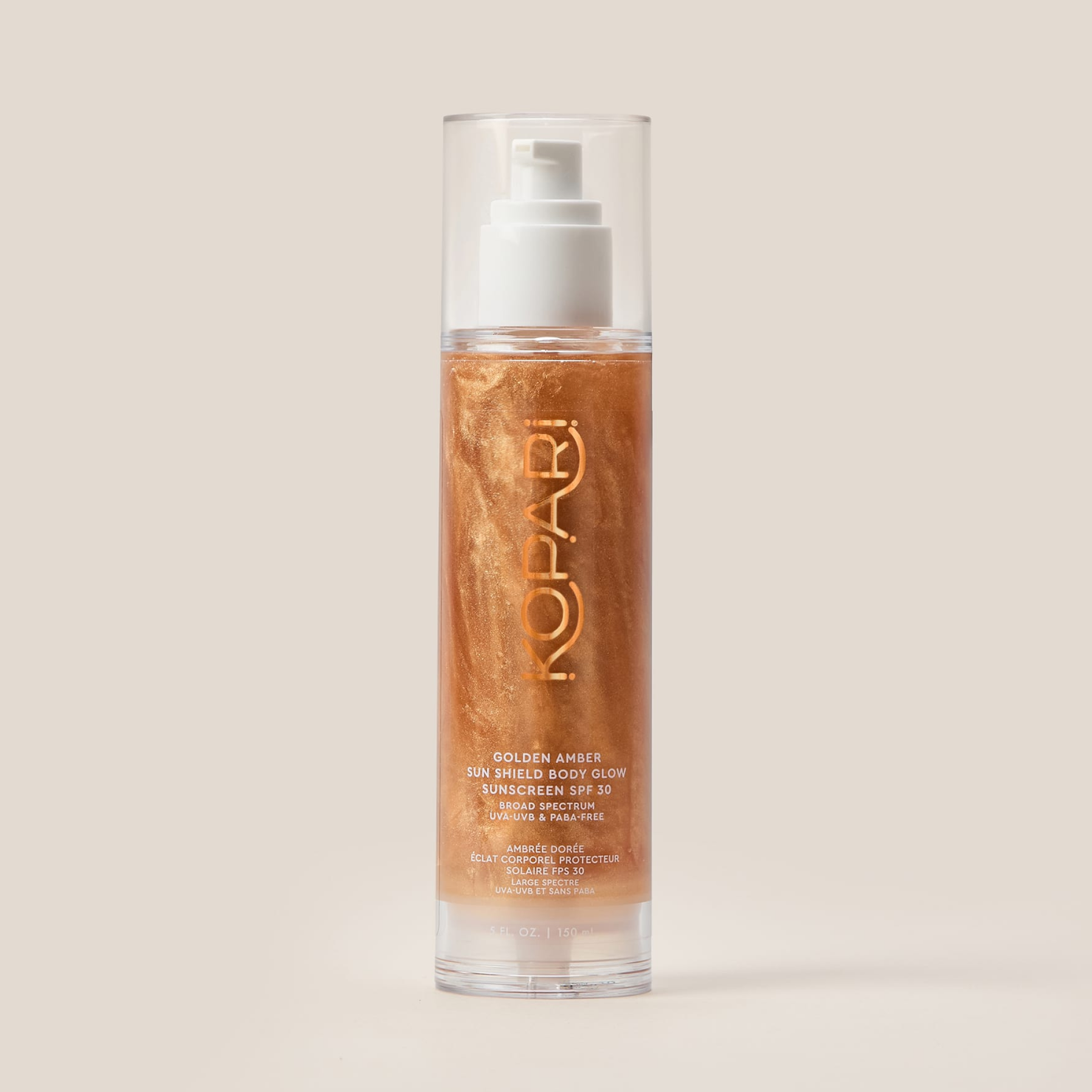 Golden Amber Sun Shield Body Glow Sunscreen SPF 30