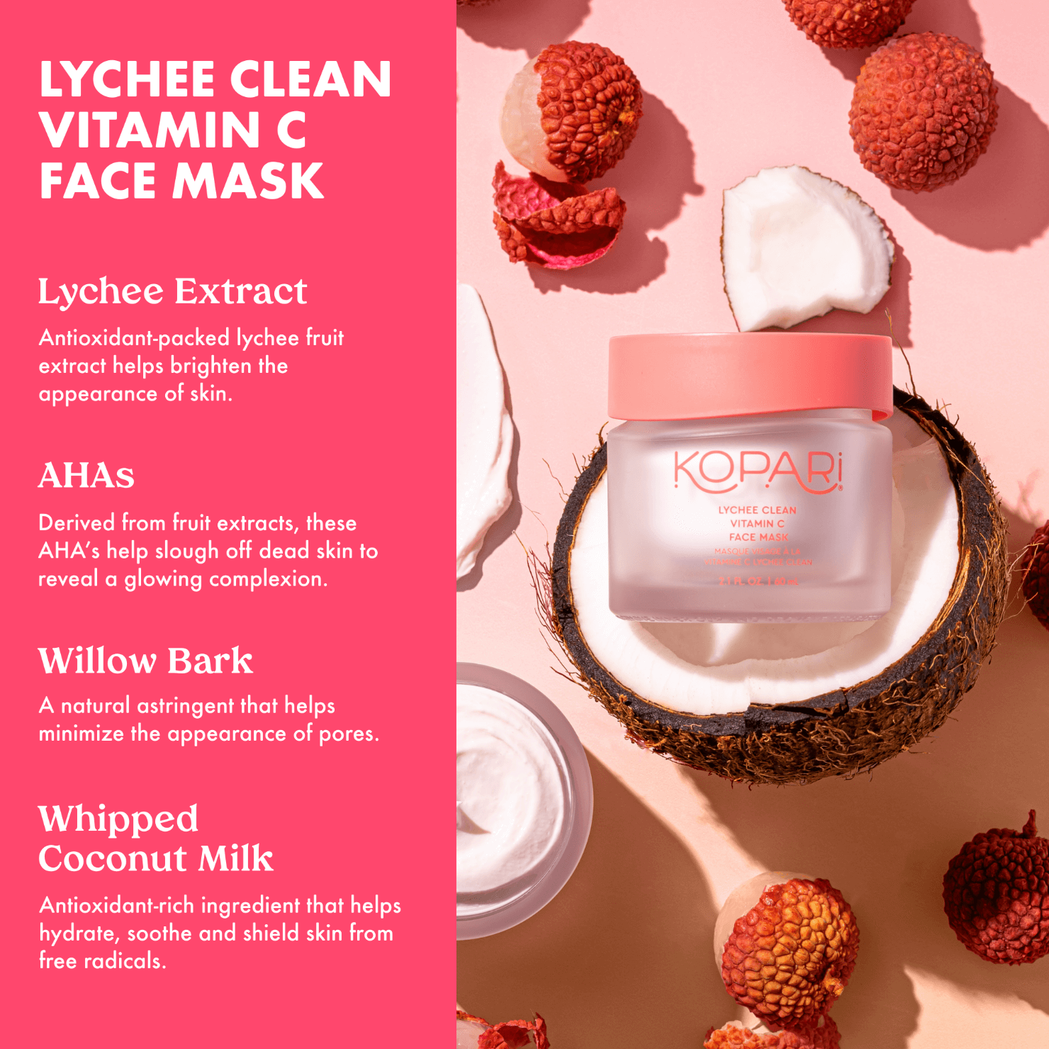 Lychee Clean Vitamin C Face Mask