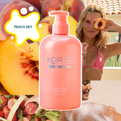 Peach Sky Cloud Foam Body Wash
