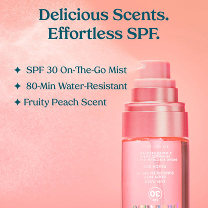 Peach Sky Sun Juice Body Mist Sunscreen SPF 30