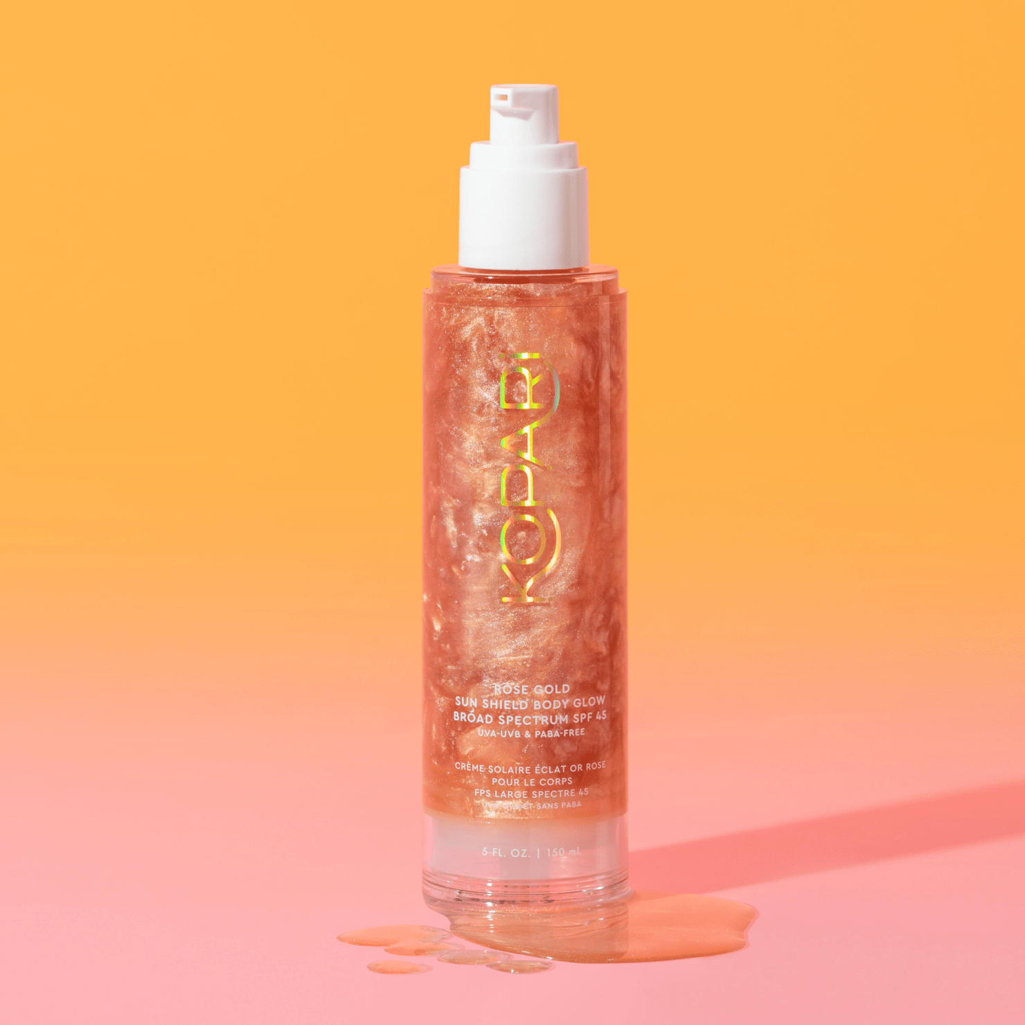 Rose Gold Sun Shield Body Glow Sunscreen SPF 45
